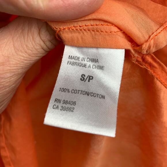 Theory Lightweight Cotton Marasco V-Neck Ombré Top Small - Picture 4 of 7